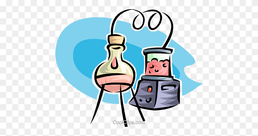 480x384 Science Experiment Royalty Free Vector Clip Art Illustration - Science Experiment Clipart