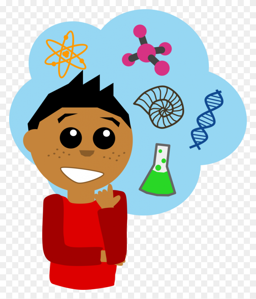 867x1024 Science Guy Clip Art - Science Equipment Clipart