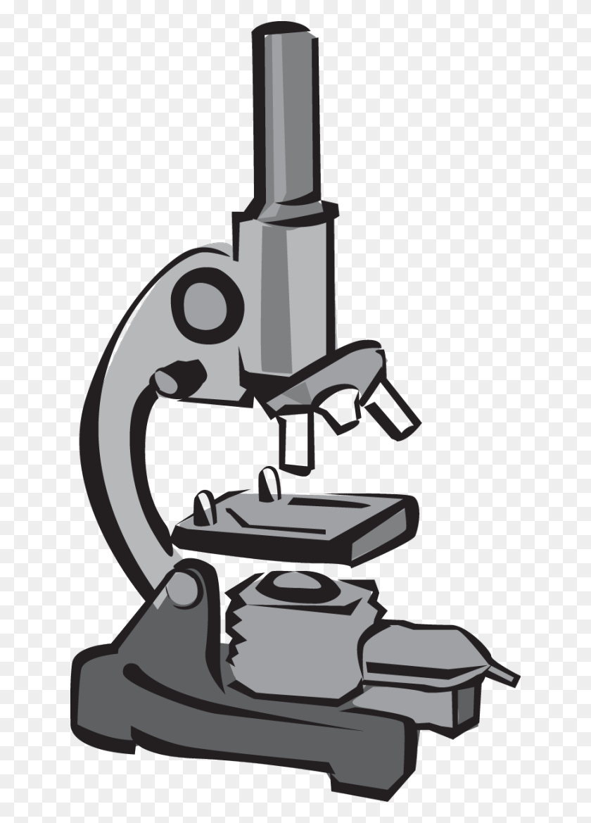 640x1109 Microscopio Científico Clipart - Clipart Investigador