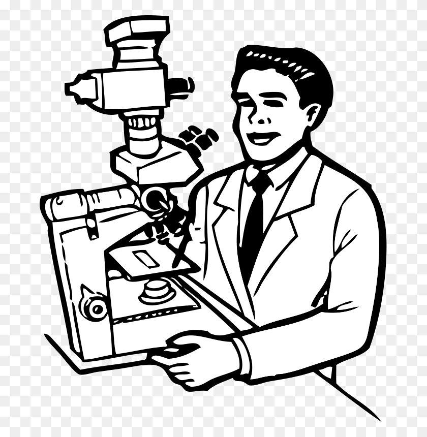 683x800 Scientists And Doctors Clip Art - Doctor Black And White Clipart