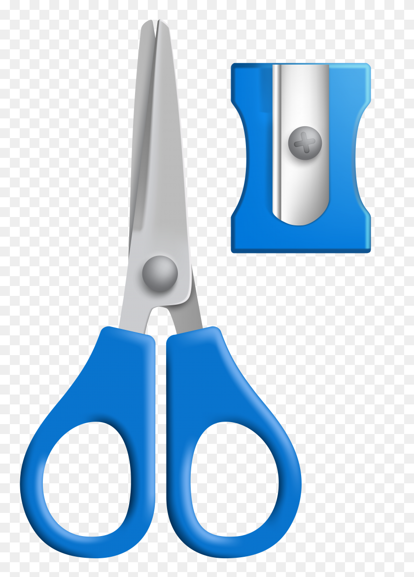 5619x8000 Scissors And Sharpener Png Clip Art - Sharpener Clipart