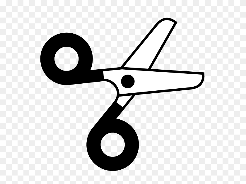569x569 Scissors Black And White - Airplane Clipart Black And White