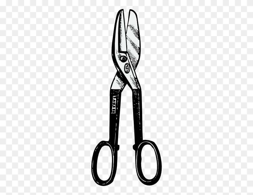 234x588 Scissors Clip Art Free Vector - Scissors And Comb Clipart