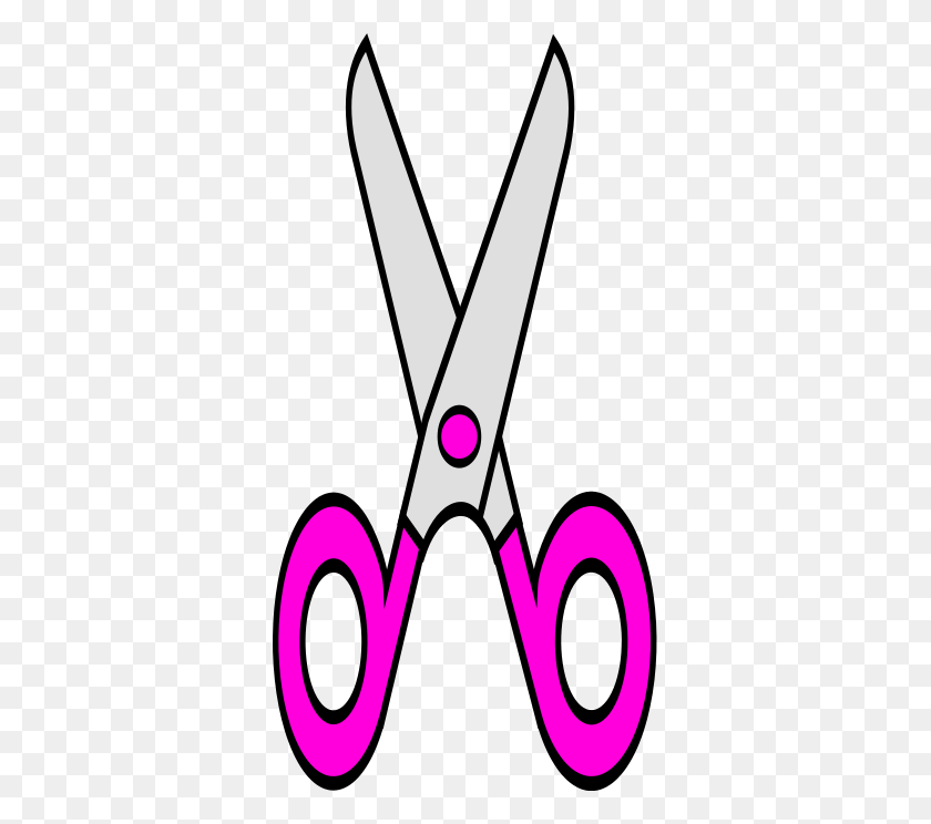 347x684 Scissors Clip Art Pink - Scissors Images Clipart