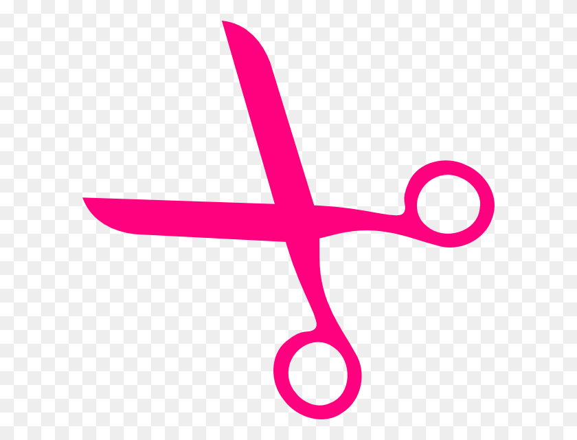 600x580 Scissors Clip Art Pink Hair Scissors Clip Art - Short Hair Clipart