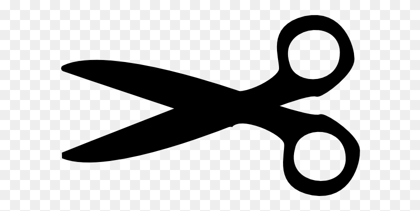 600x362 Scissors Clipart Black And White Free Clipart Images - Scissors Cutting Clipart