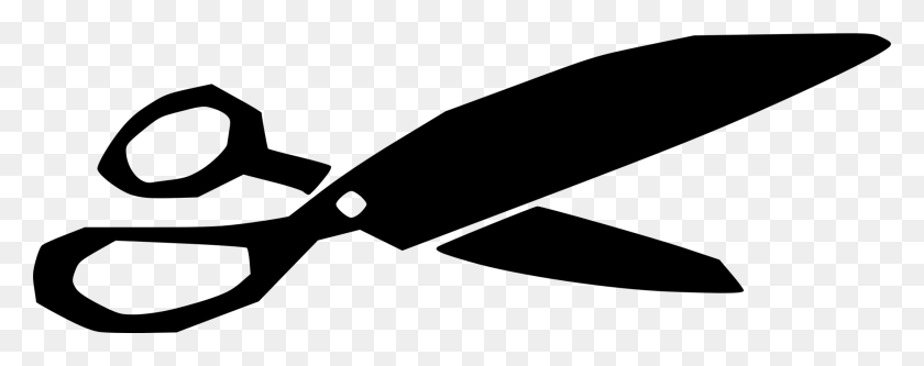2137x750 Ножницы Метание Ножа Мультфильм Байт - Нож Клипарт Черный И Белый