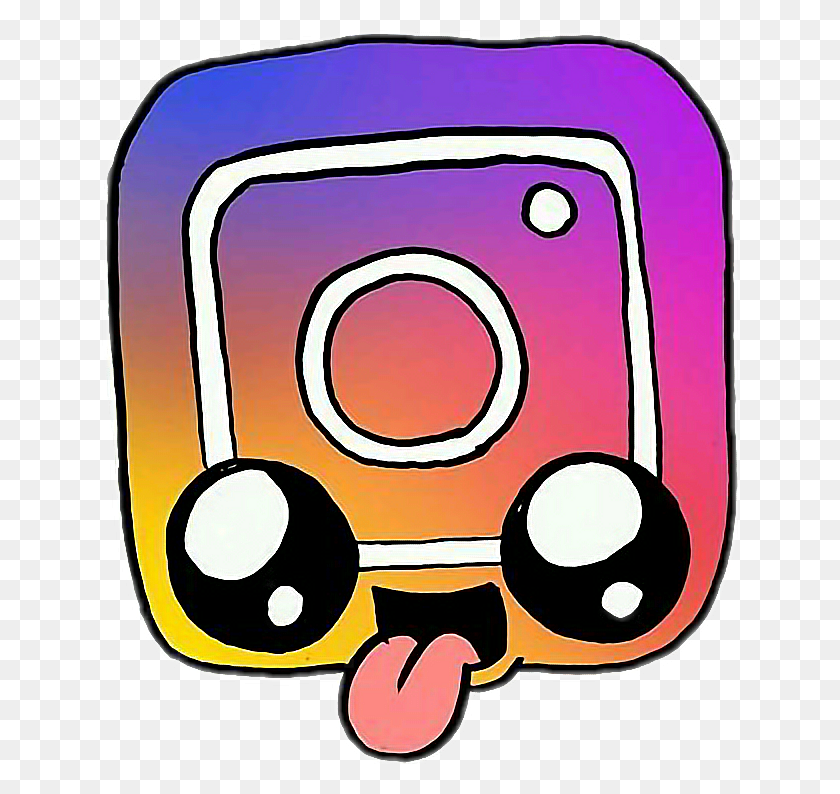 636x734 Sckawaii Kawaii Lindo Logotipo De Instagram Instagramlogo Picsa - Logotipo De Instagram Png Transparente