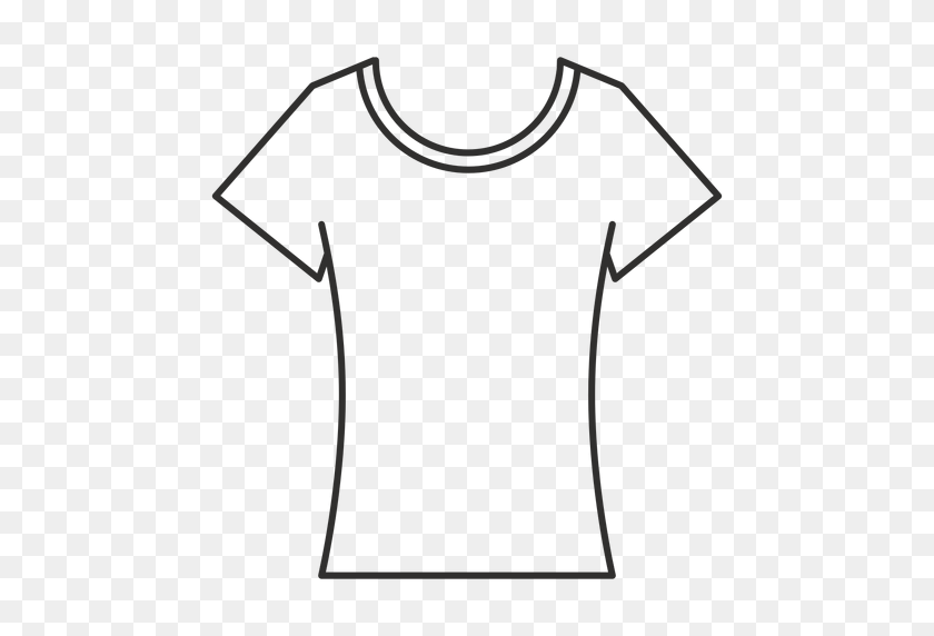 512x512 Scoop Neck T Shirt Stroke Icon - Neck PNG