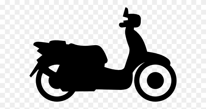 600x386 Scooter Clip Art Free Vector - Tire Clipart