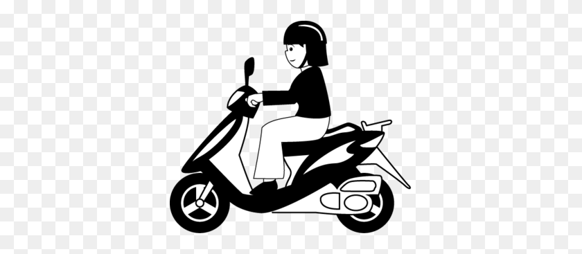 350x307 Scooter Clipart Indian - Vespa Clipart