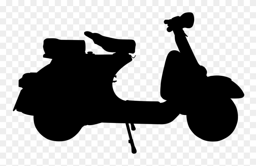 1208x750 Scooter Vespa Service Motorcycle Vespa Lx - Scooter Clipart Black And White