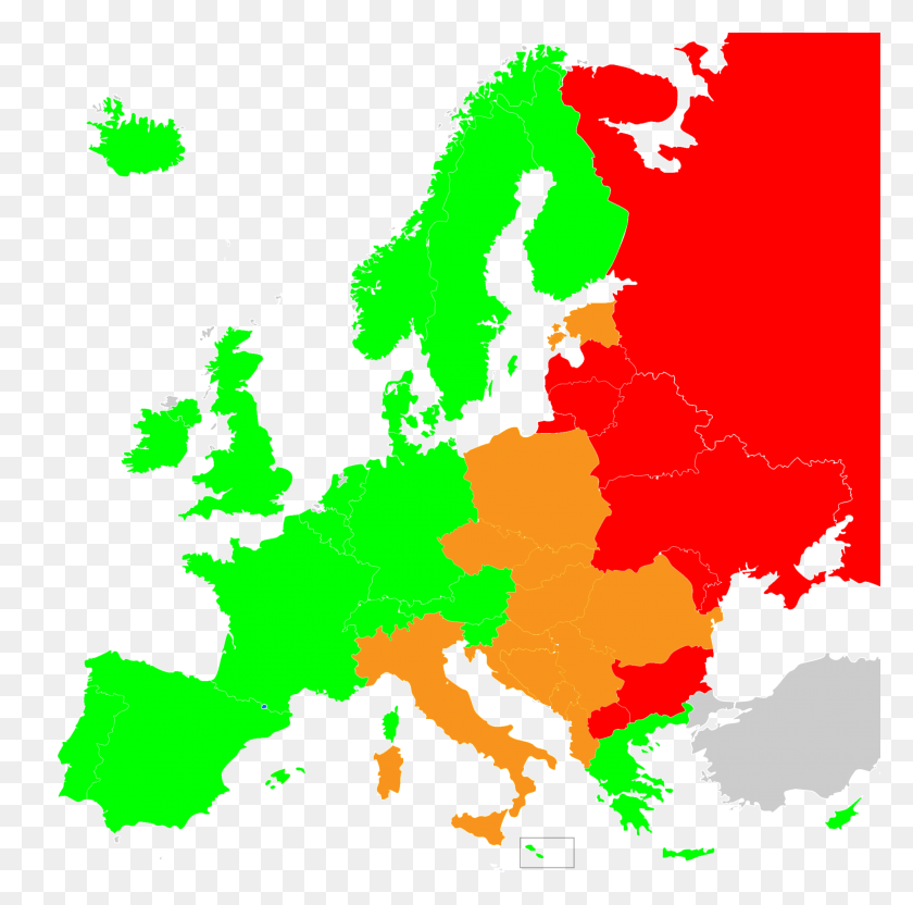 2000x1982 Диаграммы Оценок Рисков Карта Европы - Карта Европы В Формате Png