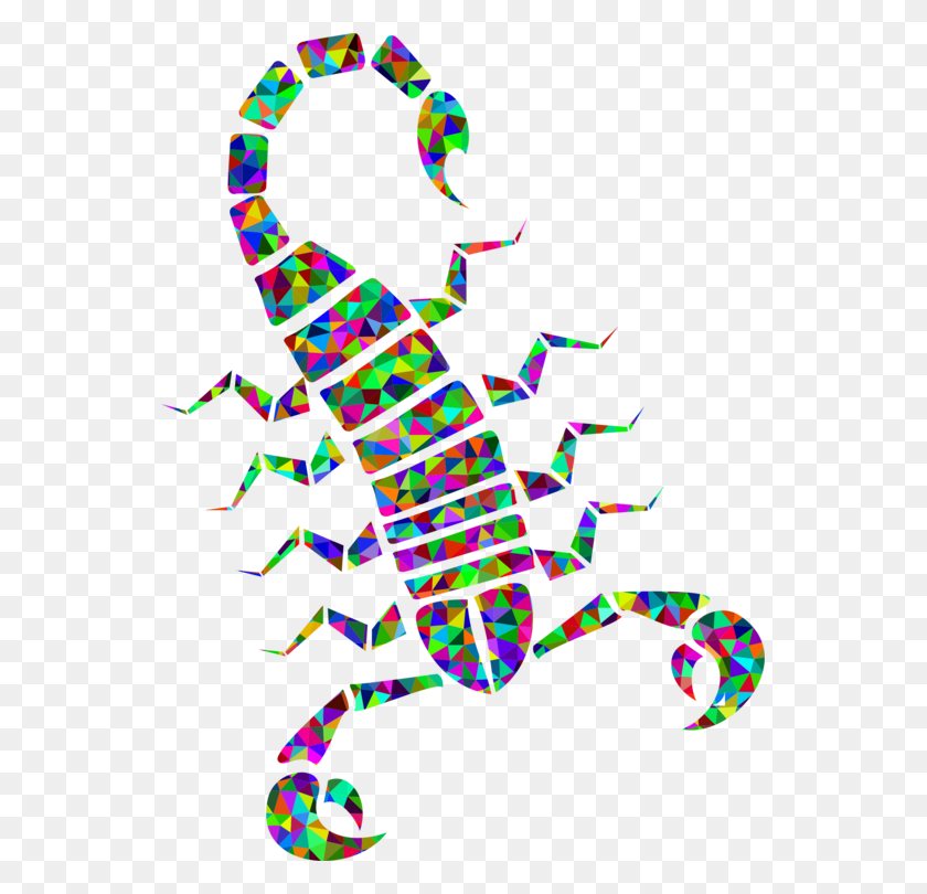 547x750 Скорпион Компьютерные Иконки Паукообразный Штриховой Рисунок - Низкий Клипарт