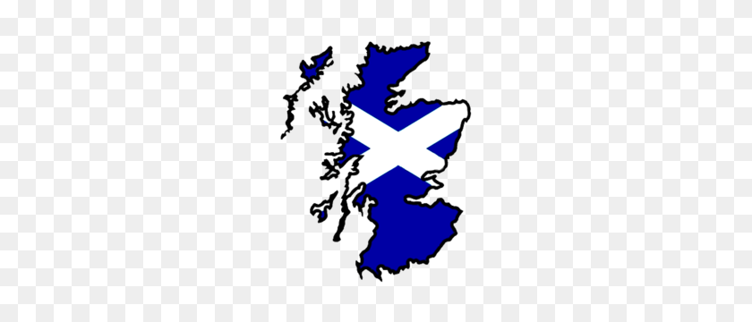 226x300 Scotland Flag Map Big Free Images - Scottish Clipart