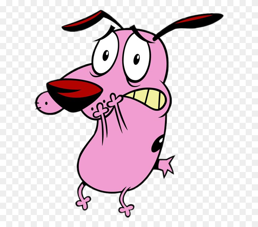 617x679 Scpinkcolor Pinkcolor Courage The Cowardly Dog Couraget - Courage The Cowardly Dog PNG