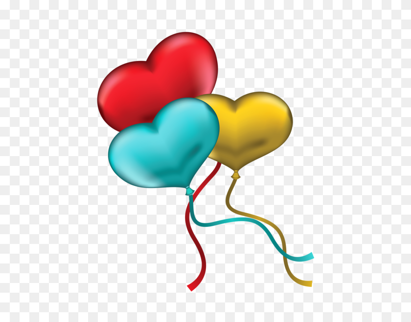 464x600 Scrapbook Birthday Balloons - Blue Balloon Clipart