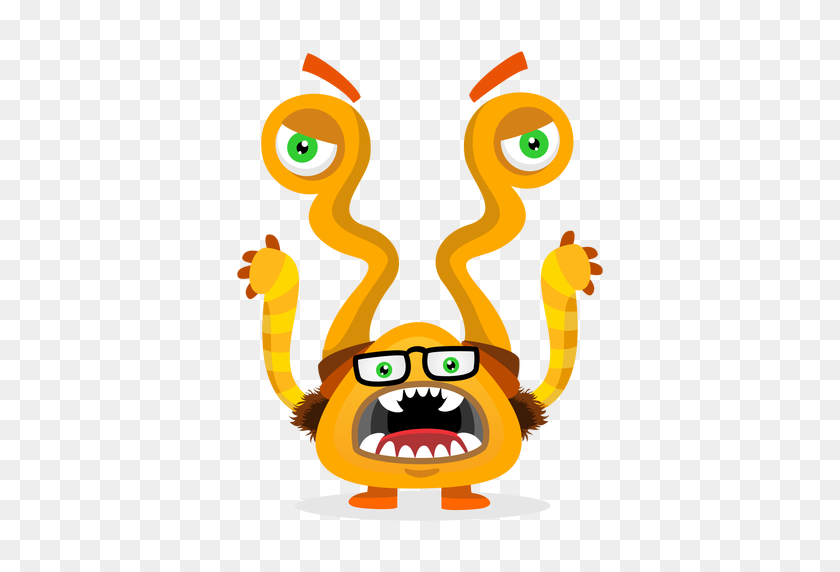 512x512 Screaming Monster Illustration - Screaming PNG