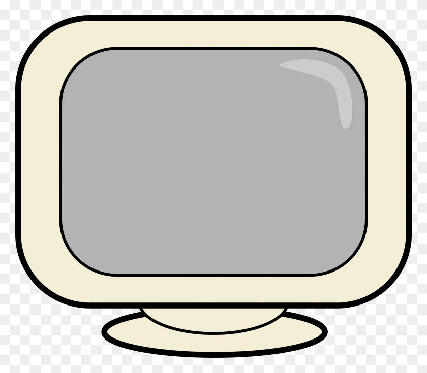 2400x2078 Screen Clipart Old Computer - Clipart Old