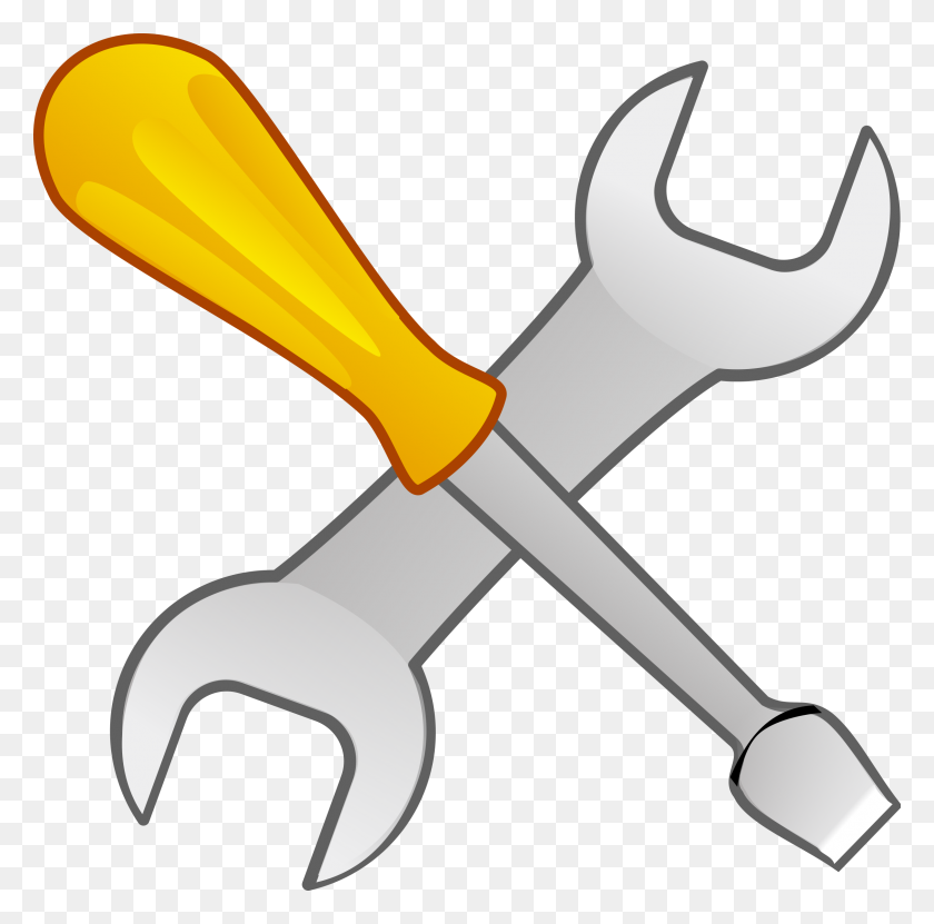 2427x2400 Screwdriver And Wrench Vector Clipart Image - Screwdriver PNG