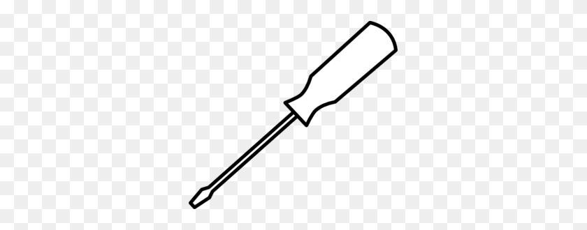 299x270 Screwdriver Clipart Black And White Crafts And Arts - Screwdriver PNG