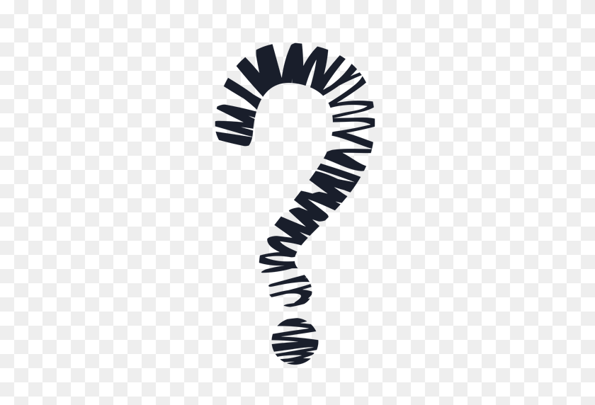 512x512 Scribble Question Mark Drawing - Scribble PNG