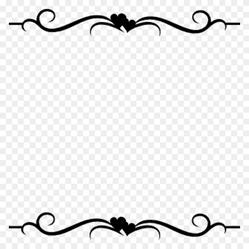 1024x1024 Scroll Border Clip Art Smartness Coloring Pages Arts Plant - Plant Clipart Black And White