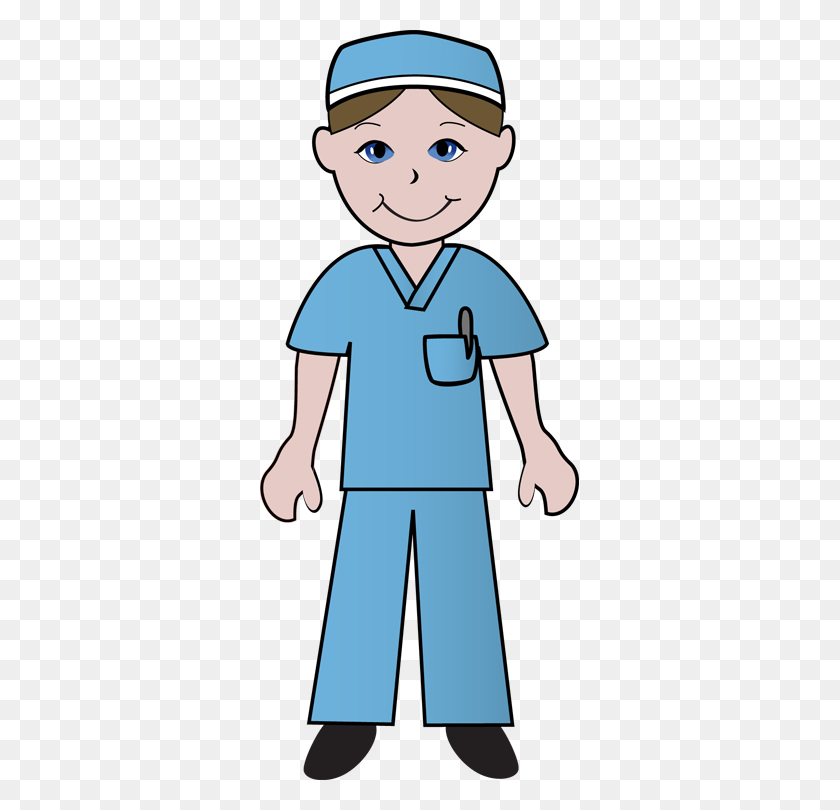 Nurse In Scrubs Cartoon.