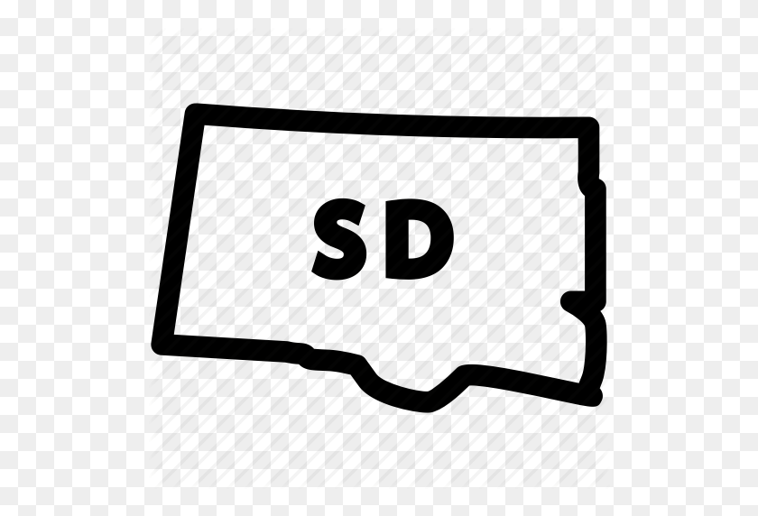 512x512 Sd State, South Dakota, South Dakota Map, South Dakota State Icon - South Dakota Clip Art