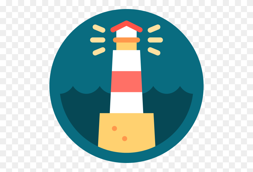 512x512 Sea Png Icon - Lighthouse PNG