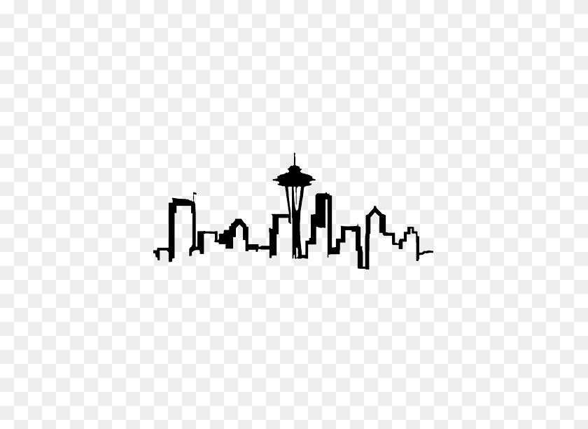553x553 Sea Rious Seattle Skyline Decals Dalen's Visual Local - Seattle Skyline PNG