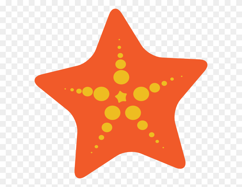 600x589 Sea Star Clip Art - Small Star Clipart