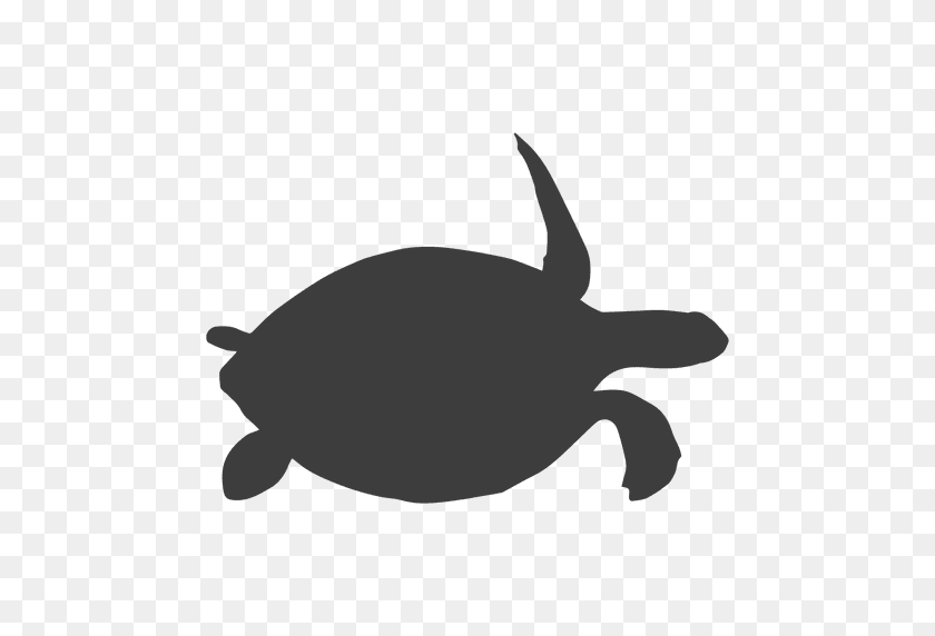 512x512 Силуэт Морской Черепахи - Морская Черепаха Png