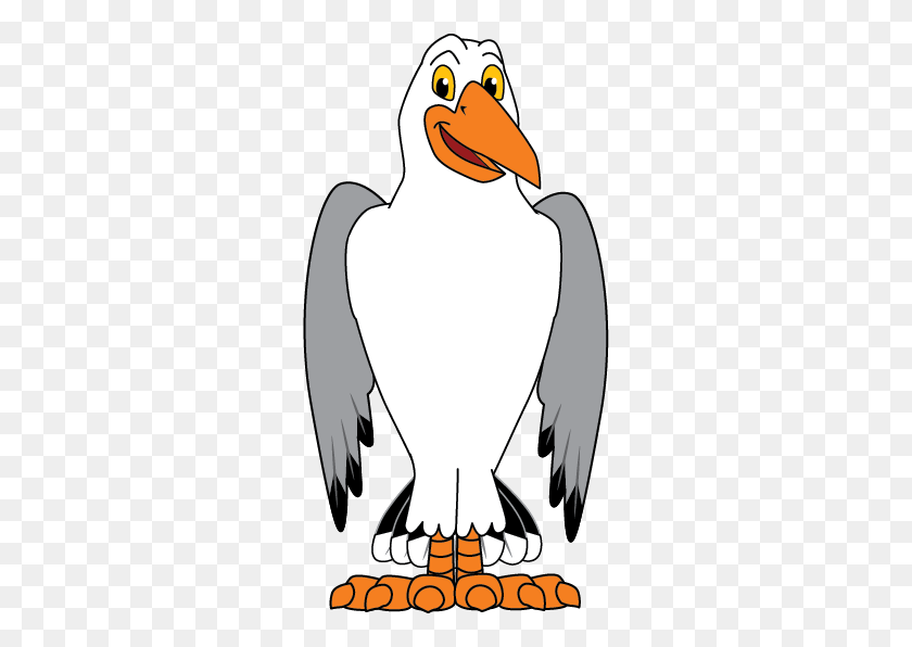 282x536 Seagull Mascot - Seagull Clipart