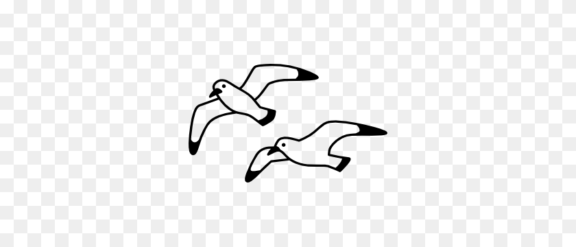 300x300 Seagull Stickers Decals Multiple Unique Designs Available - Seagull Clipart Black And White