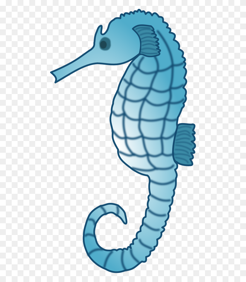 498x900 Seahorse Clip Art Black And White - Seahorse Black And White Clipart