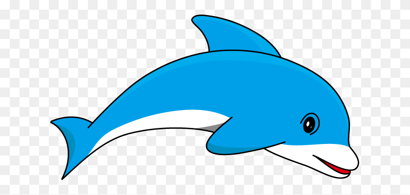 633x341 Морской Конек Клипарт Милый Маленький Дельфин - Милый Морской Конек Клипарт