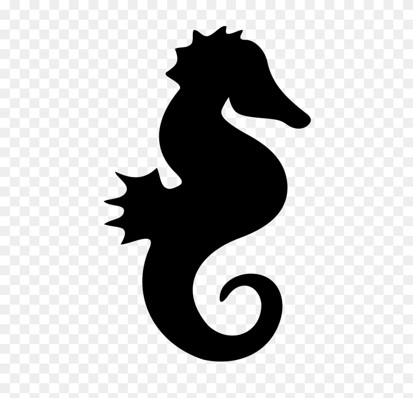 530x750 Seahorse Silhouette Drawing Pipefishes And Allies Line Art Free - Free Seahorse Clipart