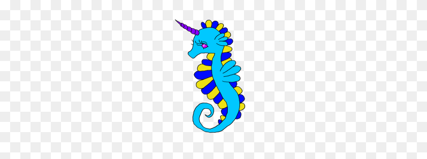 190x253 Seahorse Unicorn Seahorse With Horn - Unicorn Horn PNG