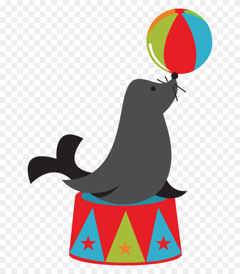 646x900 Seal Circus Clipart, Explore Pictures - Seal Clipart