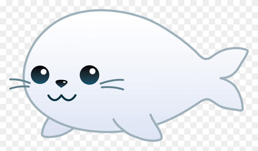 6802x3792 Seal Clipart Banner - Baby Banner Clipart