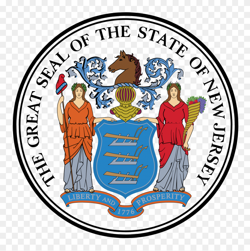 2000x2005 Seal Of New Jersey - New Jersey PNG