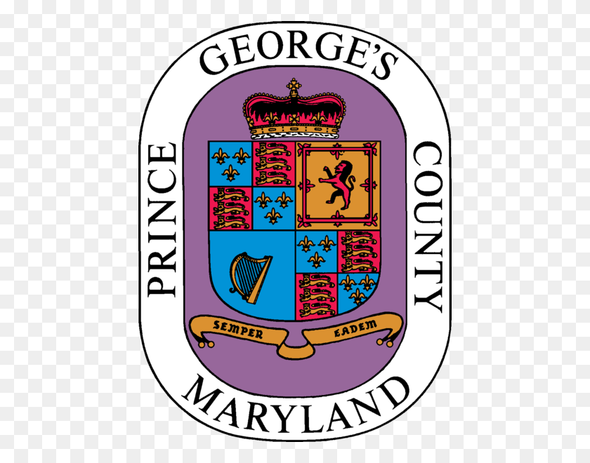 446x600 Sello Del Condado De Prince George, Maryland - Símbolo Del Príncipe Png