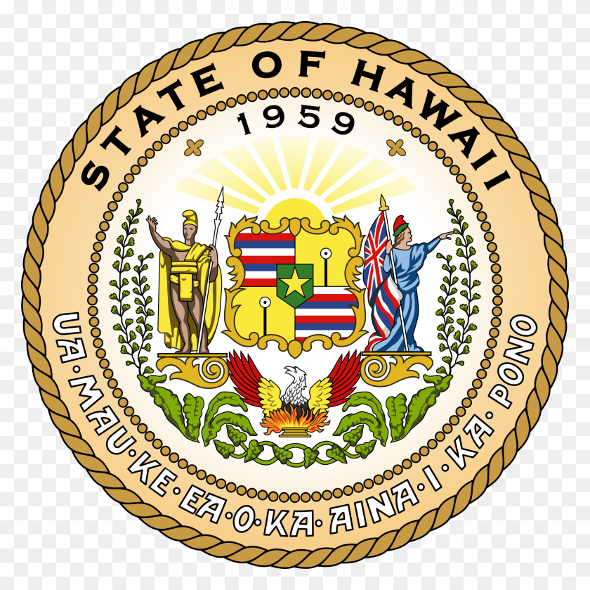2000x2000 Seal Of The State Of Hawaii - Hawaii PNG