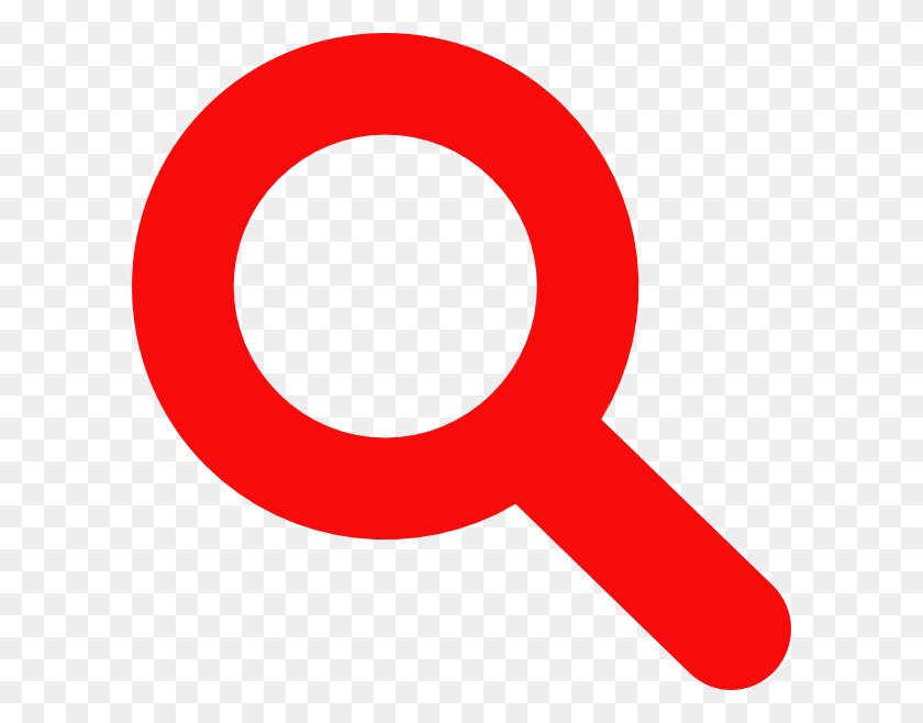 600x598 Search Icon Red Clip Art - Search Icon PNG