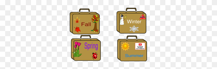 299x207 Season Suitcases Clip Art - Winter Season Clipart