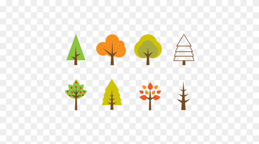 1200x628 Seasonal Tree Illustration Free Vector And Png The Graphic Cave - Vector PNG