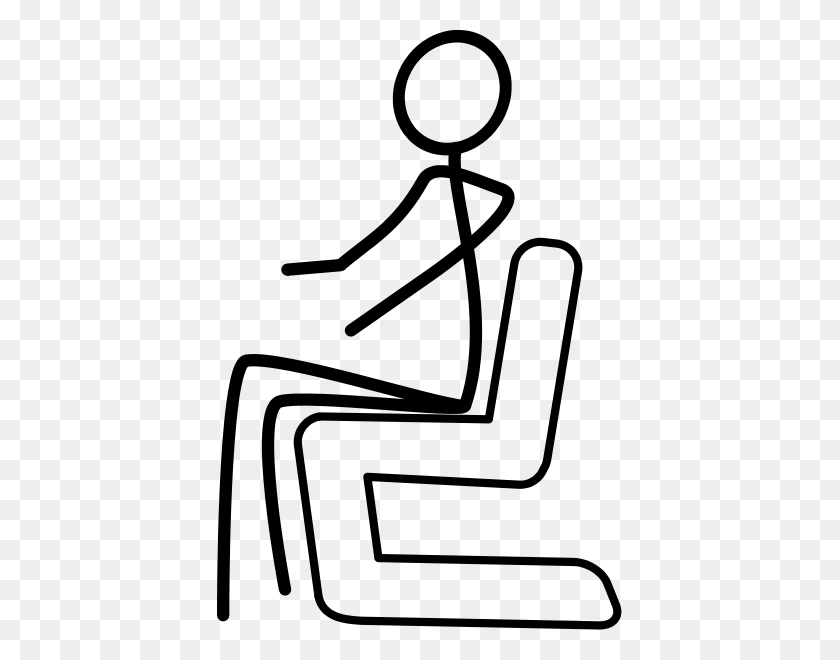 405x600 Seated Stick Figure Png Clip Arts For Web - Stick Figure Clip Art Black And White