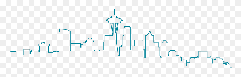 1500x404 Seattle City X And Seattle Airports X - Seattle Skyline PNG