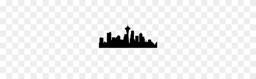 200x200 Seattle Skyline Icons Sustantivo Proyecto - Horizonte De Seattle Png